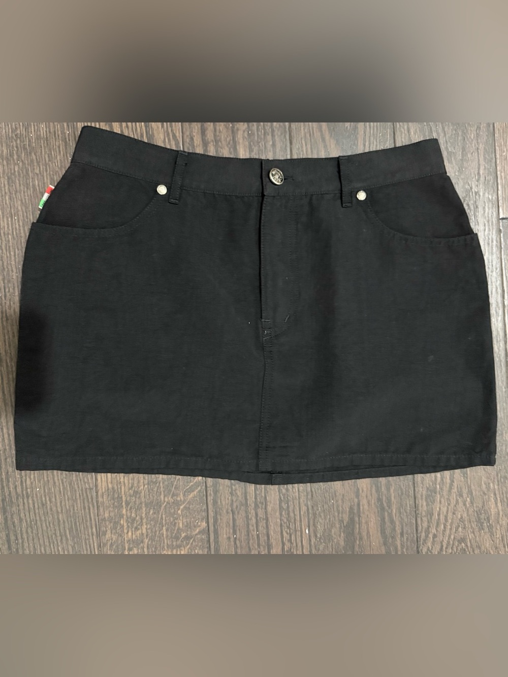Vintage Y2K Moschino Black Mini Skirt